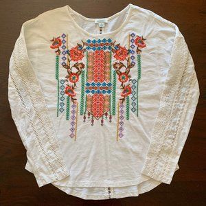 Sundance Floral Embroidered Long Sleeve
